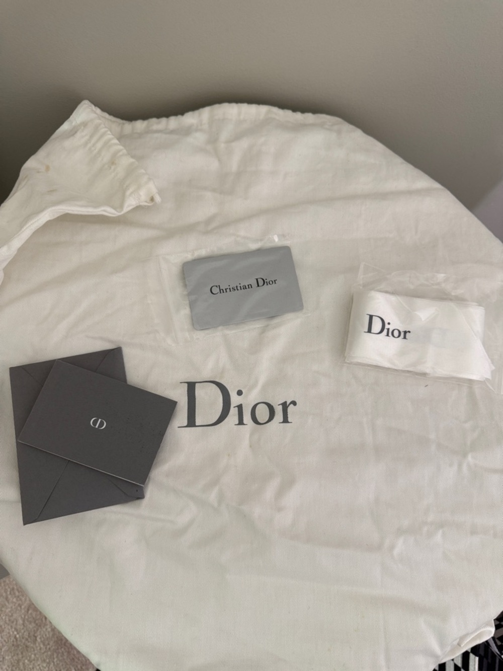 Dior Black and White Checkered Tote Bag - Picture 11 of 12